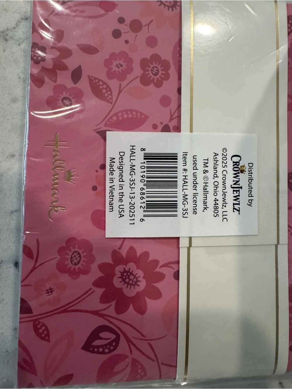 Hallmark Floral Notebook Set - Pink, Olive & Cream New in sealed packaging